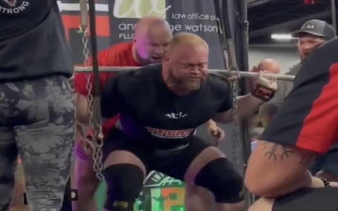 Phillip Herndon (125KG) Squats 411 Kilograms (906.1 Pounds) for Raw All-Time World Record – Breaking Muscle