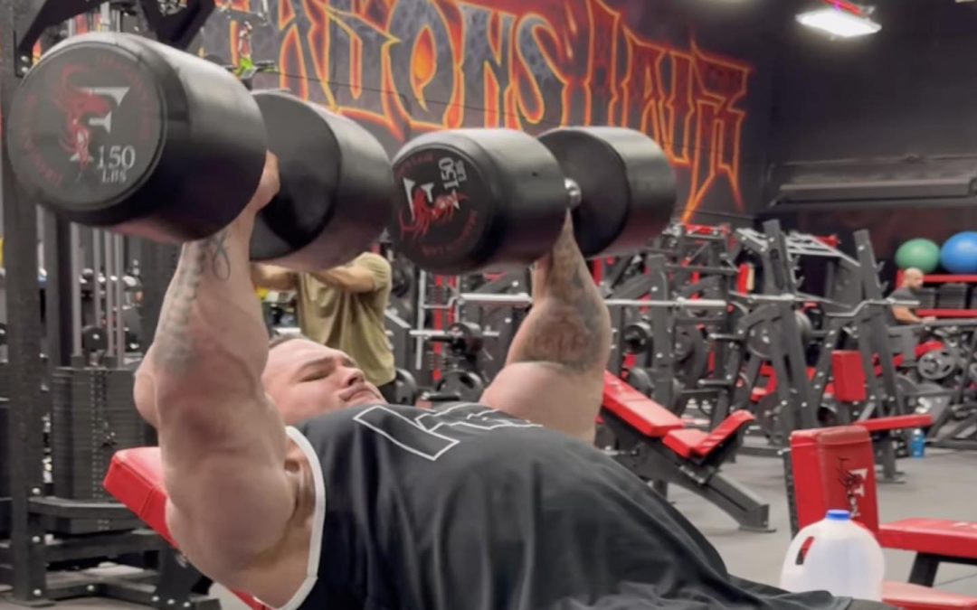 Nick Walker Crushes Incline Dumbbell Presses with 68 Kilograms (150 Pounds) for 8 Reps with Slow Negatives – Breaking Muscle
